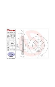 Brembo 09982521 Fren Diski Ön Mercedes C219 W211 S211 X204 A2044212912 - Brembo 09982521 Fren Diski Ön Mercedes C219 W211 S211 X204 A2044212912 -