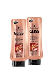 Gliss 2'li Magnificent Strength Saç Kremi 400 ml Gliss 2'li Magnificent Strength Saç Kremi 400 ml