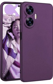 Realme C55 Kılıf Zore Premier Silikon Kapak Mürdüm Realme C55 Kılıf Zore Premier Silikon Kapak Mürdüm