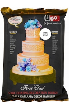 Beyaz First Class Kaplama, Dekor Ve Çiçek Yapımı İçin Şeker Hamuru 1 Kg Yeni Beyaz First Class Kaplama, Dekor Ve Çiçek Yapımı İçin Şeker Hamuru 1 Kg Yeni