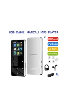 8gb Hafızalı Mp3-mp4 Player Müzik Çalar Fm Radyo Bluetooth Kulaklık Ve Hoparlör İle Kullanabilme 8gb Hafızalı Mp3-mp4 Player Müzik Çalar Fm Radyo Bluetooth Kulaklık Ve Hoparlör İle Kullanabilme