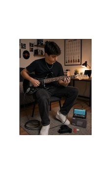 Siyah Hss Elektro Gitar Seti Mini Şajlı Bluetooth Distorsion+reverb Li Amfi Kılıf Askı Pena Kablo Siyah Hss Elektro Gitar Seti Mini Şajlı Bluetooth Distorsion+reverb Li Amfi Kılıf Askı Pena Kablo