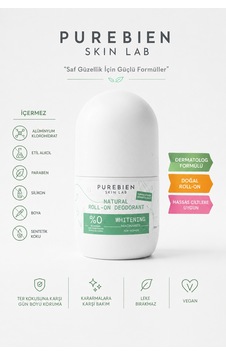 Doğal Kadın Roll On Deodorant Dermatolog Onaylı Koltuk Altı Kararmalarına Karşı Bakım, Ter Kokusu Önleyici, Alkolsüz, Vegan, Leke Bırakmaz Doğal Kadın Roll On Deodorant Dermatolog Onaylı Koltuk Altı Kararmalarına Karşı Bakım, Ter Kokusu Önleyici, Alkolsüz, Vegan, Leke Bırakmaz
