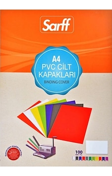 Cilt Kapağı Pvc Kapak A4 Şeffaf - 20 Adet Şeffaf