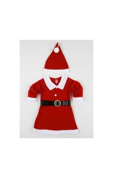 Kingshark Kız Çocuk Kırmızı Yılbaşı Noel Kostümü 3-6 Yaş Aralığı Bedenler Kingshark Kız Çocuk Kırmızı Yılbaşı Noel Kostümü 3-6 Yaş Aralığı Bedenler