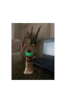 Led Işıklı Şarjlı Mini Vantilatör Telefon Standlı Usb Taşınabilir El Ve Masaüstü Fanı Bej Led Işıklı Şarjlı Mini Vantilatör Telefon Standlı Usb Taşınabilir El Ve Masaüstü Fanı Bej