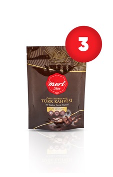 Yumuşak İçimli Mert Türk Kahvesi 3'lü Fırsat Paketi 300gr X 3