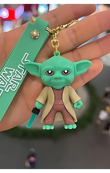 Star Wars Yoda Figürü Anahtarlık Aksesuar Çanta Süsü Silikon 3d Aksiyon Figürü Açık Yeşil Star Wars Yoda Figürü Anahtarlık Aksesuar Çanta Süsü Silikon 3d Aksiyon Figürü Açık Yeşil