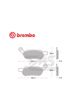 BREMBO 07HD07SP SİNTERLİ FREN BALATASI