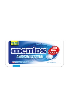 Mentos 2H Clean Breath Nane Plastik Kutu Mentos 2H Clean Breath Nane Plastik Kutu