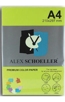 Alex Fosforlu Yeşil 721 Renkli Fotokopi Kağıdı 500 Adet A4 Alex Fosforlu Yeşil 721 Renkli Fotokopi Kağıdı 500 Adet A4