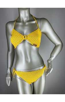 İvita Hardal Renk Taş Detaylı Çok Tarz El Yapımı Tığ Örgüsü Bikini Hardal İvita Hardal Renk Taş Detaylı Çok Tarz El Yapımı Tığ Örgüsü Bikini Hardal