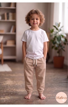 Hafico Erkek / Kız Çocuk T-shirt Ve Eşofman Altı 2'li Takım Bej Hafico Erkek / Kız Çocuk T-shirt Ve Eşofman Altı 2'li Takım Bej