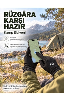 Kuzeylife Milo Windshield Vera Eldiven Siyah Kuzeylife Milo Windshield Vera Eldiven Siyah