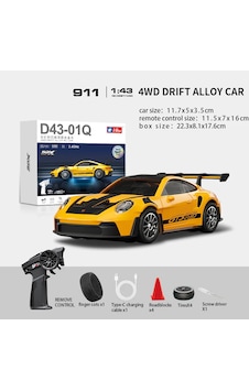 Rc Drift Araba Porsche 911, Jiroskop Ve Led Işıklı 15 Km/h Hız Rc Drift Araba Porsche 911, Jiroskop Ve Led Işıklı 15 Km/h Hız