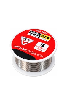 Real Özs Profesyonel Lehim Teli 5 Kanallı 025-2603 Solder Wire Elektronik Devre Kartı Kablo Tamiri, Hobi, Atölye, Te