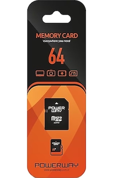 Powermaster PWR-64 64 GB Micro Sd Hafıza Kartı Yüksek Veri Aktarımı