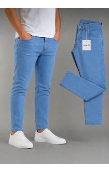 Modmen Erkek Mavi Rahat Kalıp Kot Pantolon Mavi Modmen Erkek Mavi Rahat Kalıp Kot Pantolon Mavi