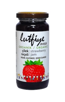 Organik Lütfiye Amasra Çilek Reçeli 280 Gr Organik Lütfiye Amasra Çilek Reçeli 280 Gr