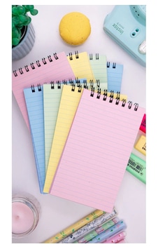 Dream Notes 9x15cm 8'li Çizgili Not Defteri Seti - Renkli Kutu Sarı - Pembe - Mavi - Yeşil Dream Notes 9x15cm 8'li Çizgili Not Defteri Seti - Renkli Kutu Sarı - Pembe - Mavi - Yeşil