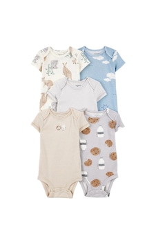 Carter's Layette Erkek Bebek Kısa Kollu 5'li Body 1t009310 Çok Renkli Carter's Layette Erkek Bebek Kısa Kollu 5'li Body 1t009310 Çok Renkli