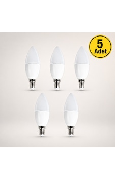 Cata 7w Ledli Buji Ampul E14 Duylu 3200k Gün Işığı Ct-4079 5 Adet Cata 7w Ledli Buji Ampul E14 Duylu 3200k Gün Işığı Ct-4079 5 Adet
