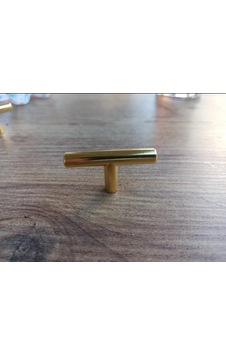 10 Adet T Tekli Kulp Gold