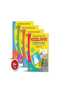 Başlangıç Düzeyi Algoritma Temelli Kodlama Eğitim Seti (4 Kitap)