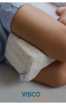 Bacak Arası Visco Yastık Doğal Keten Kılıflı 25x19x13 Cm Bacak Arası Visco Yastık Doğal Keten Kılıflı 25x19x13 Cm