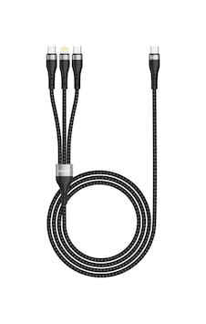 Zore Zr-45 3in1 Usb-a To Lightning - Type-c - Type-c Şarj Ve Data Kablosu 20w 1.5m Zore Zr-45 3in1 Usb-a To Lightning - Type-c - Type-c Şarj Ve Data Kablosu 20w 1.5m