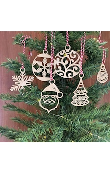 6 Parça Kırmızı Beyaz İpli Noel Babalı Ve Kar Tanesi Model Ahşap Yılbaşı Ağaç Süsü 4887 1 6 Parça Kırmızı Beyaz İpli Noel Babalı Ve Kar Tanesi Model Ahşap Yılbaşı Ağaç Süsü 4887 1