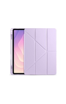 Aksesuarcim S11 Sm-x730 X736b İle Uyumlu Kılıf Silikon Yumuşak Kalem Bölmeli Esnek 4 Farklı Stand Olabilen Tablet Kılıfı Lila Sku: Zeusb0gjtrh7t6 Arka Kapak