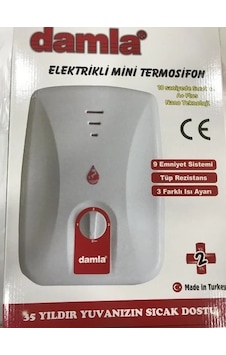 Damla Elektrikli Mini Termosifon Tip Şofben Ekol Damla Elektrikli Mini Termosifon Tip Şofben Ekol