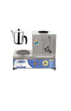 Platin 10 Litre Elektrikli Pleytli Çay Kazanı & Kahveci Kazanı & Kahve Ve Çay Ocağı Inox-demlik li