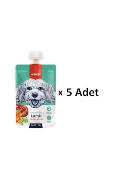 Wanpy Taze Kuzu Etli ve Havuçlu Köpek Et Ezmesi 5 x 90 G Wanpy Taze Kuzu Etli ve Havuçlu Köpek Et Ezmesi 5 x 90 G