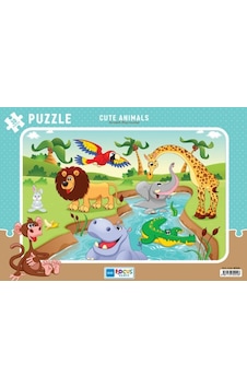 Blue Focus Cute Animals Sevimli Hayvanlar Puzzle 30 Parça Blue Focus Cute Animals Sevimli Hayvanlar Puzzle 30 Parça