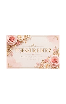 3d Görünümlü Premium Teşekkür Kartları Seti Zarif Çiçek Ve Altın Detaylı Tasarımlar - Pembe - 038 3d Görünümlü Premium Teşekkür Kartları Seti Zarif Çiçek Ve Altın Detaylı Tasarımlar - Pembe - 038
