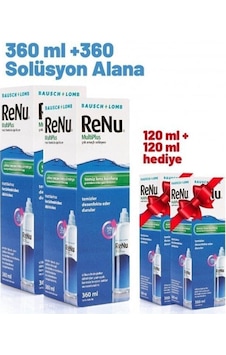 Bausch + Lomb Renu Multiplus Lens Solüsyonu 2 x 360 ML + 2 x 120 ML Bausch + Lomb Renu Multiplus Lens Solüsyonu 2 x 360 ML + 2 x 120 ML