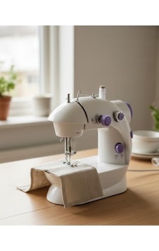 Pedallı Mini Dikiş Makinesi Çift Makara Kilitli Dikiş Renkli Pedallı Mini Dikiş Makinesi Çift Makara Kilitli Dikiş Renkli
