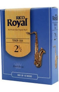 Rico Rkb1025 Royal Tenor Saksafon Kamışı No: 2.5 Orta Seviye/eğitim - 10'lu Paket Esnek Üfleme Tepkisi, Kolay Ses Çıkışı Ve Çok Yönlü Tını