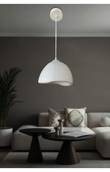 Tekli Modern Bohem Tasarım Sarkıt İthal Beton Avize - Beyaz Kablo / Beyaz Beyaz Tekli Modern Bohem Tasarım Sarkıt İthal Beton Avize - Beyaz Kablo / Beyaz Beyaz
