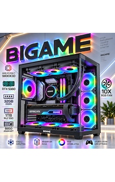 Bigame APOLLON V2 R7-9800X3D 16 GB 32 GB 1 TB M2 SSD RTX5080 Free Dos Masaüstü Oyuncu Bilgisayarı Bigame APOLLON V2 R7-9800X3D 16 GB 32 GB 1 TB M2 SSD RTX5080 Free Dos Masaüstü Oyuncu Bilgisayarı