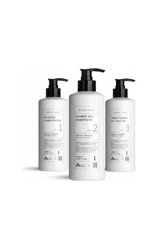 Mercada Beyaz No1 Purifying And Soothing Shampoo 380 Ml + No2 Shower Gel 380 Ml + No3 Conditioner 380 Ml Tüm Saçlar Mercada Beyaz No1 Purifying And Soothing Shampoo 380 Ml + No2 Shower Gel 380 Ml + No3 Conditioner 380 Ml Tüm Saçlar