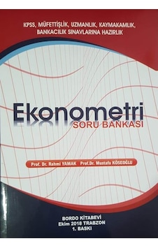Ekonometri Soru Bankası Rahmi Yamak Mustafa Köseoğlu