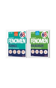 Fenomen Okul 2026 6. Sınıf Türkçe + Fen Bilimleri B Serisi Soru Seti 2 Kitap Güncel Müfredat Fenomen Okul 2026 6. Sınıf Türkçe + Fen Bilimleri B Serisi Soru Seti 2 Kitap Güncel Müfredat