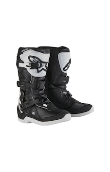 Alpinestars Tech 3s Kros Genç Motosiklet Botu Beyaz Siyah