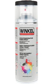 WINKEL Yüksek Isıya Dayanıklı Siyah Sprey Boya (9005HT) WINKEL Yüksek Isıya Dayanıklı Siyah Sprey Boya (9005HT)