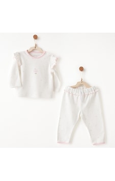 Andywawa Kız Bebek Takım 2 Parça Set Anw-ac26507 Ekru Andywawa Kız Bebek Takım 2 Parça Set Anw-ac26507 Ekru
