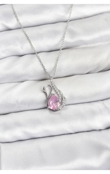 316l Çelik Zincir Gümüş Renk Pembe Kuğu Model Zirkon Taşlı Kadın Kolye Renkli 37614591 316l Çelik Zincir Gümüş Renk Pembe Kuğu Model Zirkon Taşlı Kadın Kolye Renkli 37614591