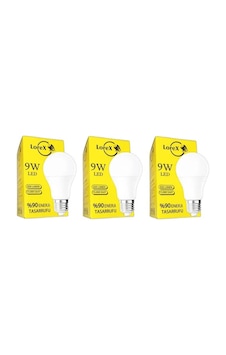 Lorex 9w Beyaz Işık Led Ampul 3adet Lorex 9w Beyaz Işık Led Ampul 3adet
